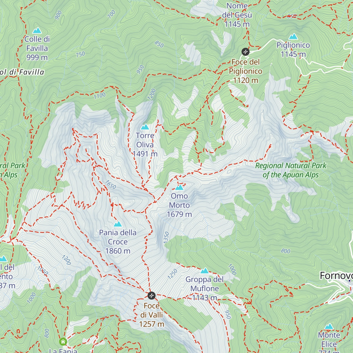 Rifugio Enrico Rossi map