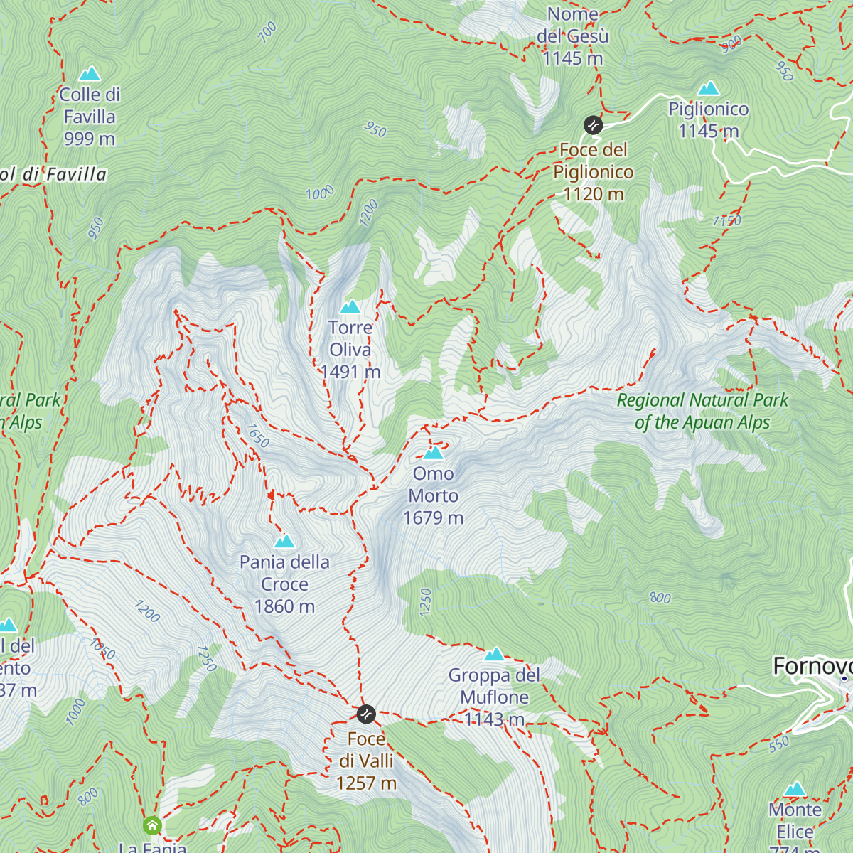 Rifugio Enrico Rossi map