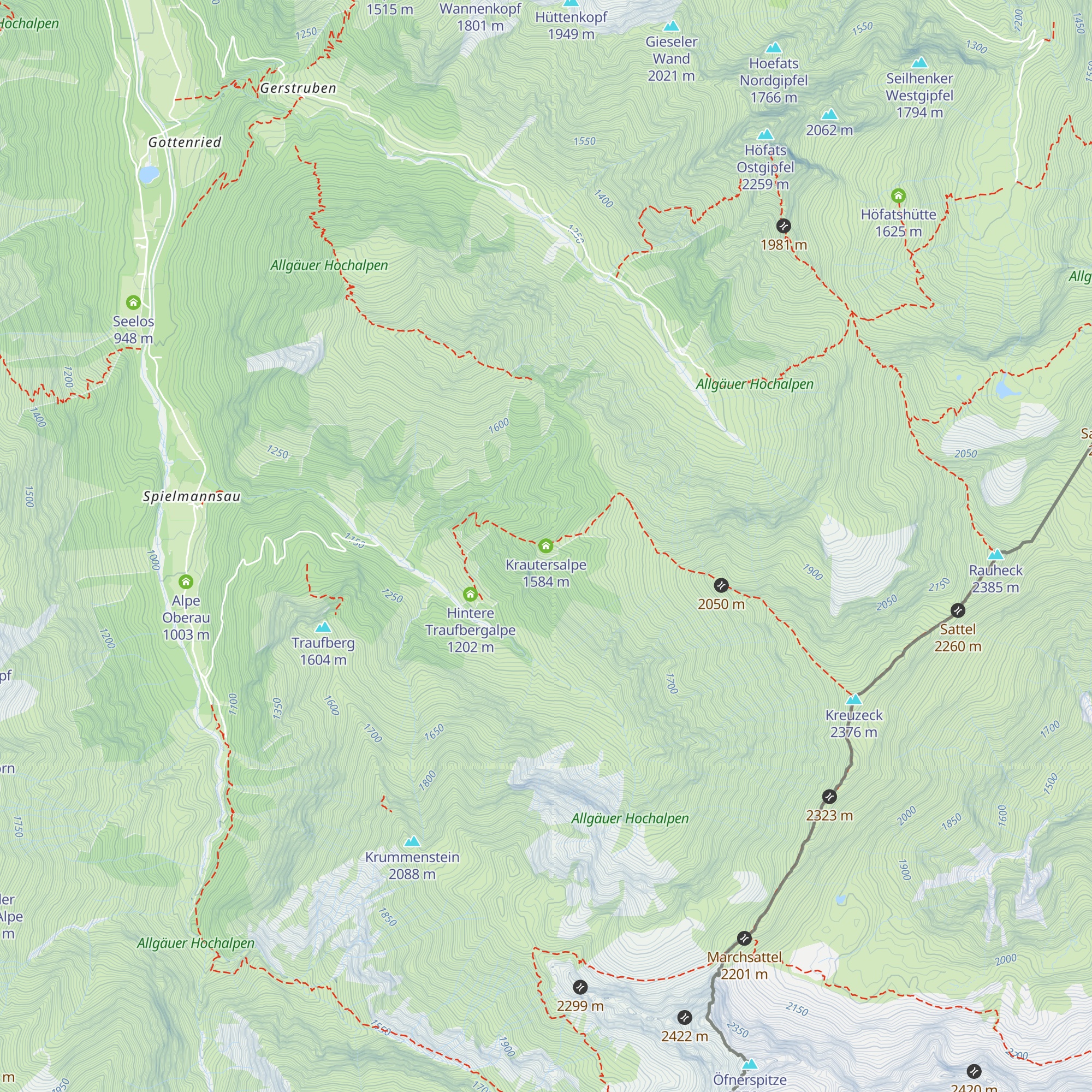 Krautersalpe map