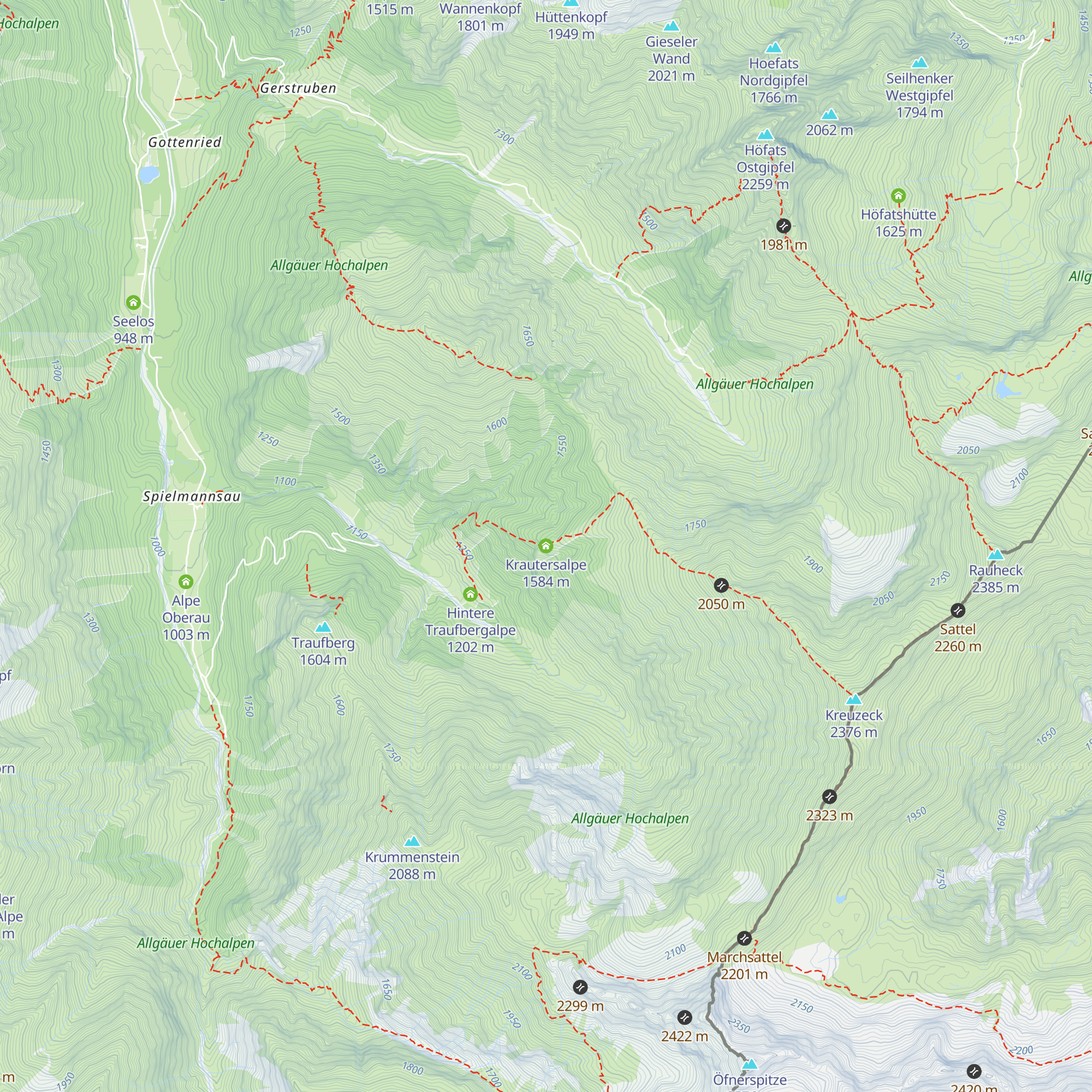 Krautersalpe map