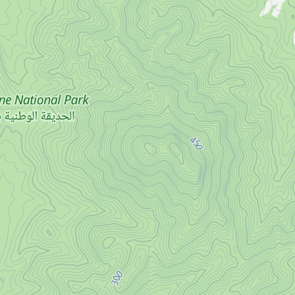 Map of Jebel Boukornine