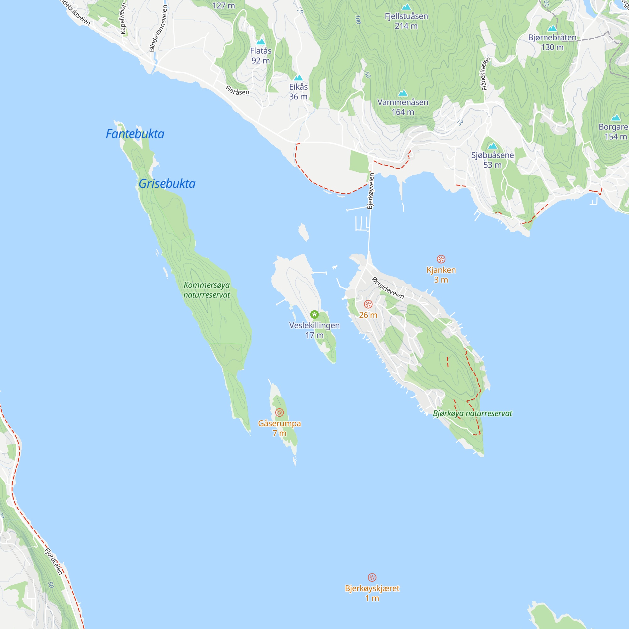 Veslekillingen map