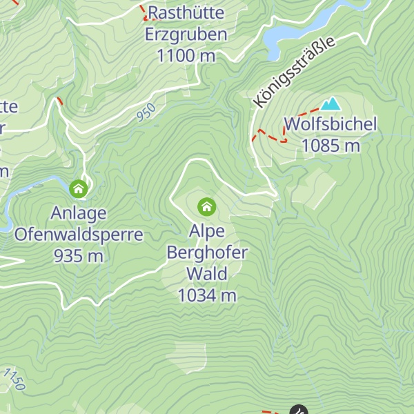 Map of Alpe Berghofer Wald