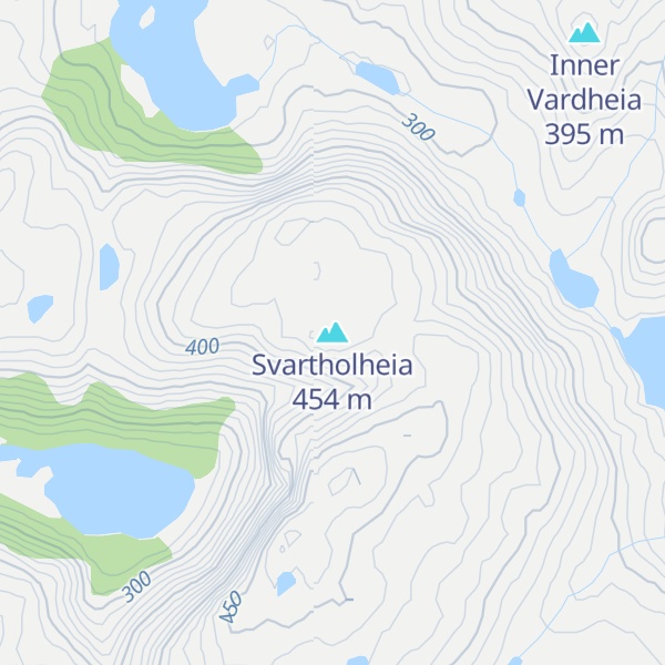 Map of Svartholheia