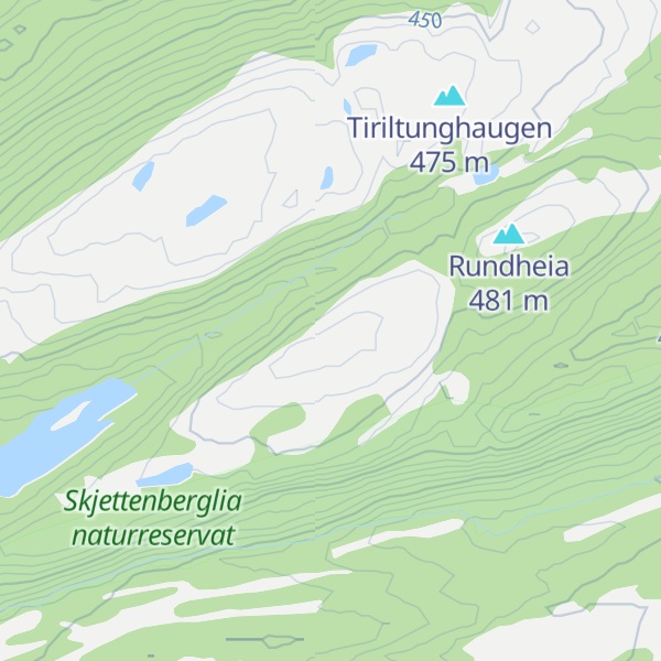 Map of Søndre Rundheia