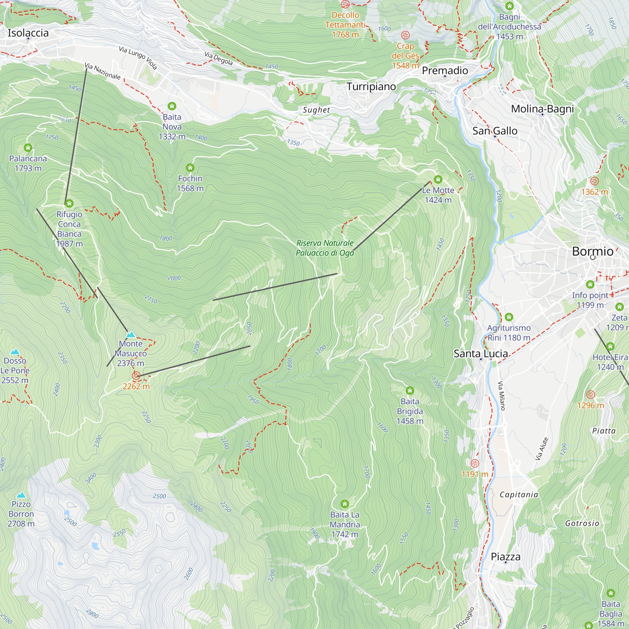 Baita Streita map
