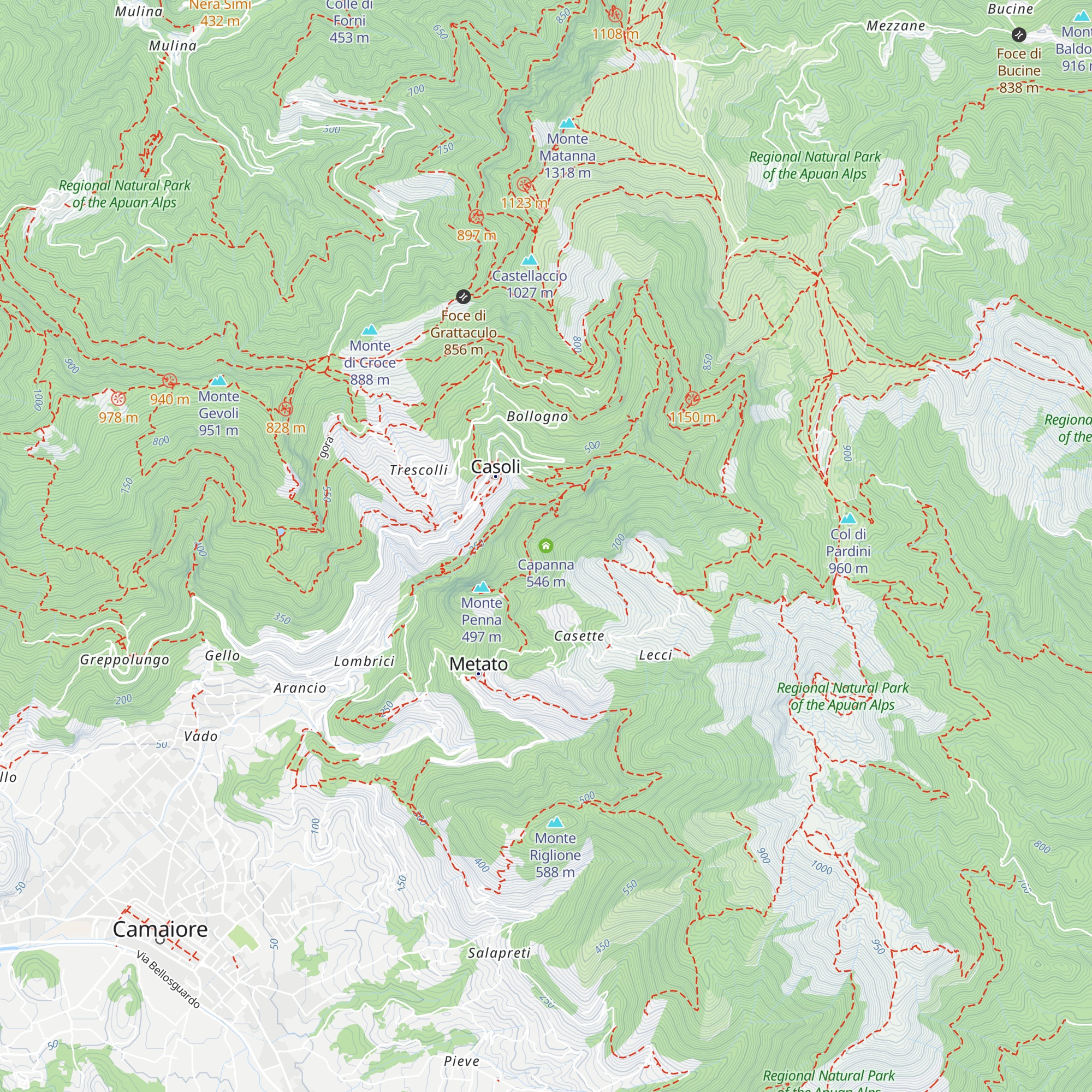Capanna map