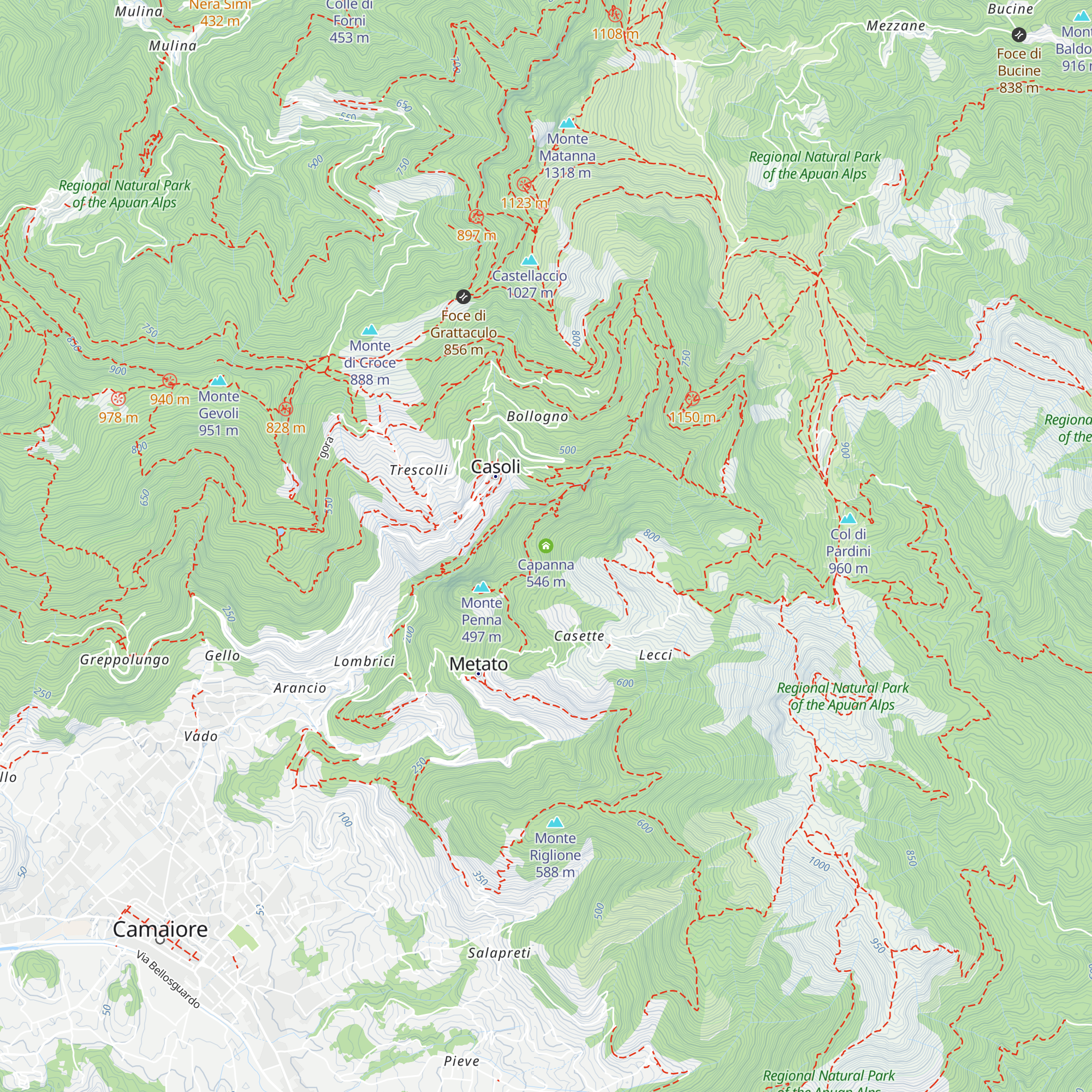 Capanna map