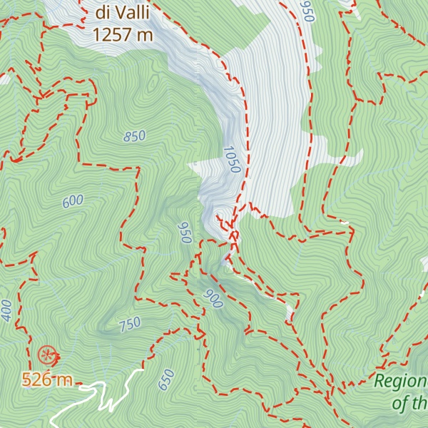 Map of Monte Forato Nord