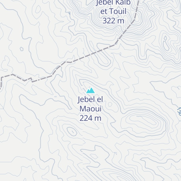 Map of Jebel el Maoui