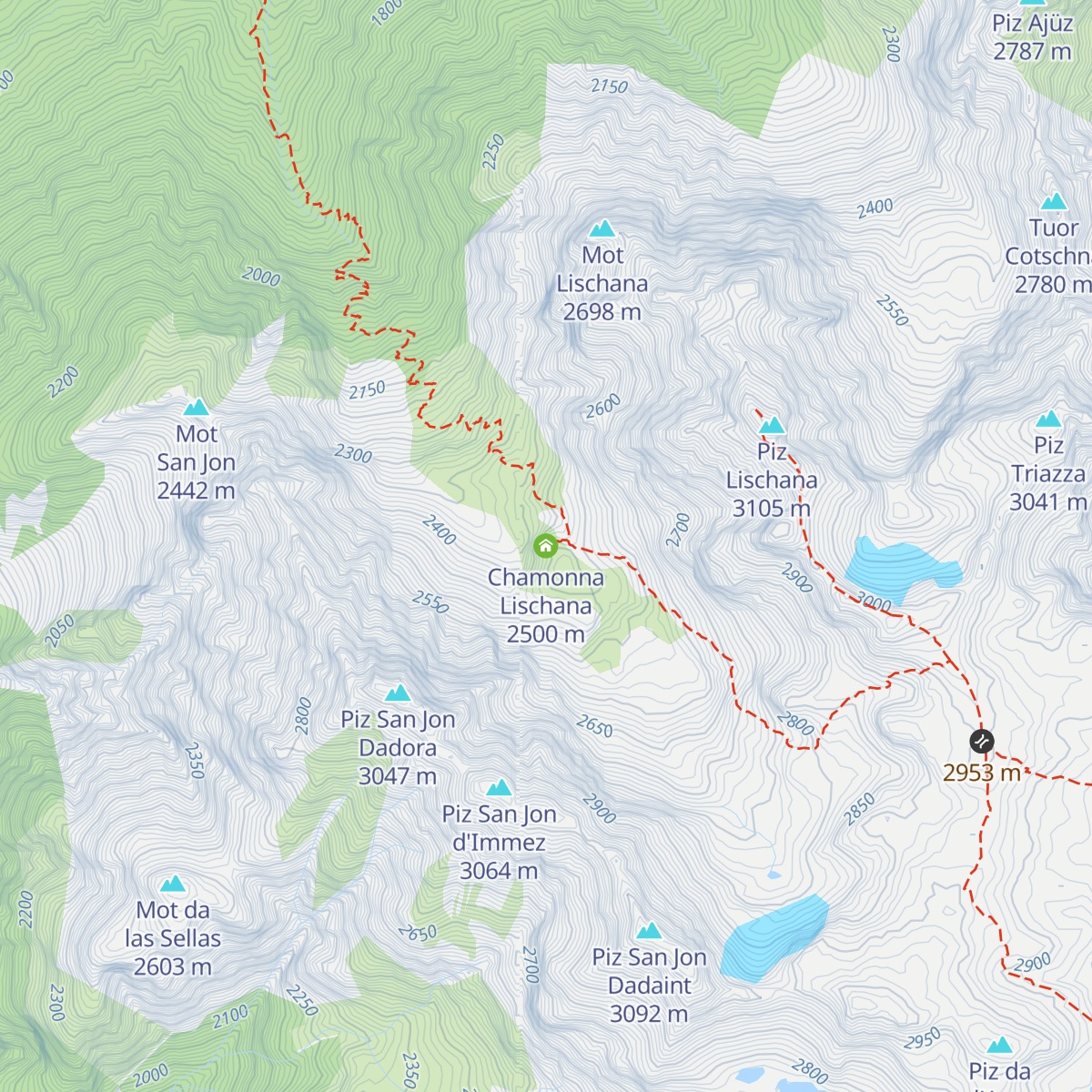 Chamonna Lischana map