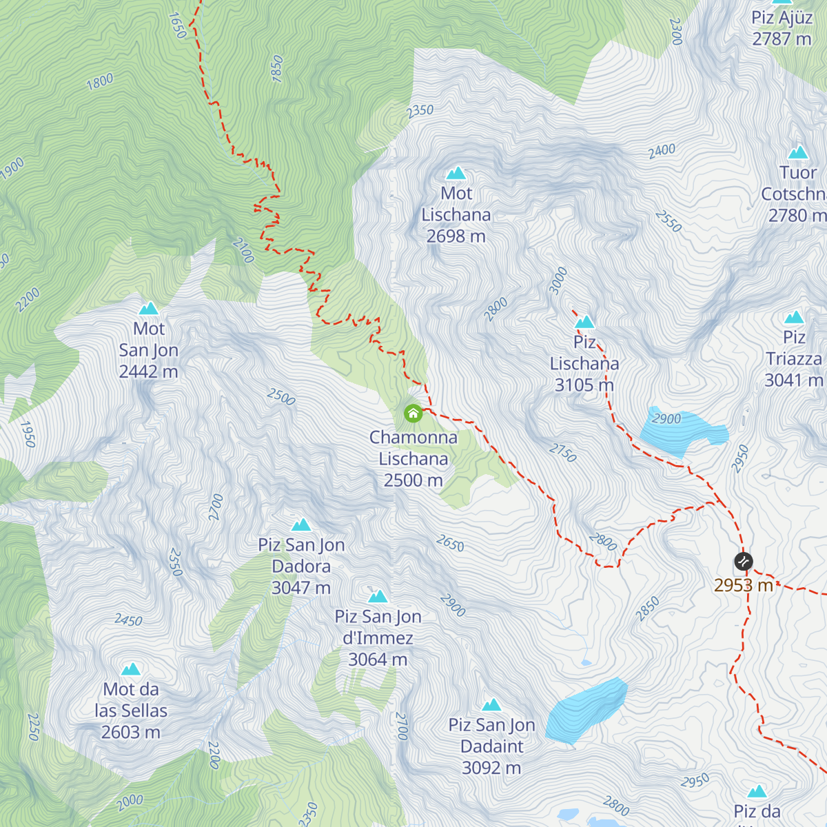 Chamonna Lischana map