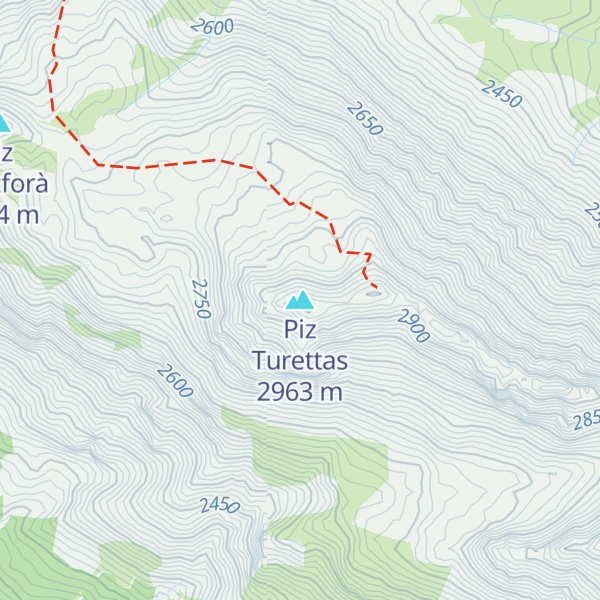 Map of Piz Turettas