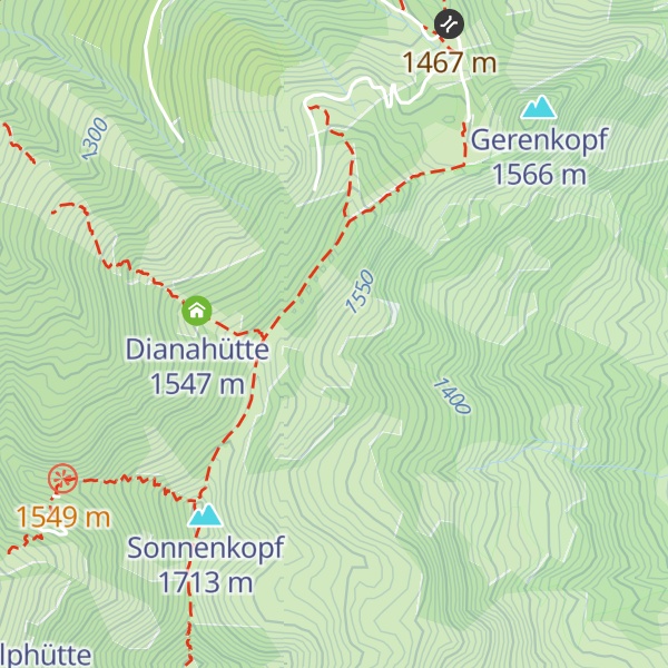 Map of Schnippenhütte