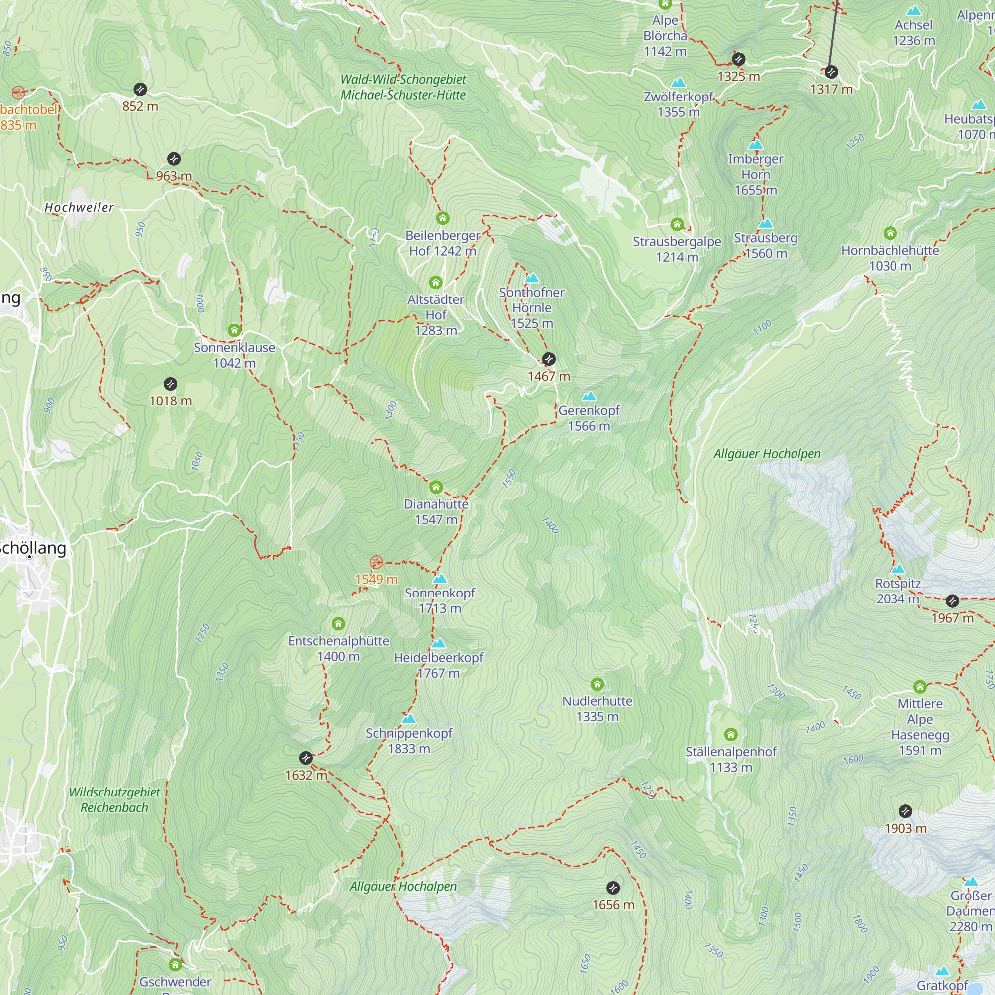 Schnippenhütte map