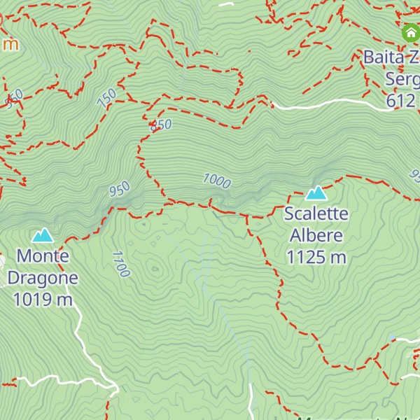 Map of Corna di Caino