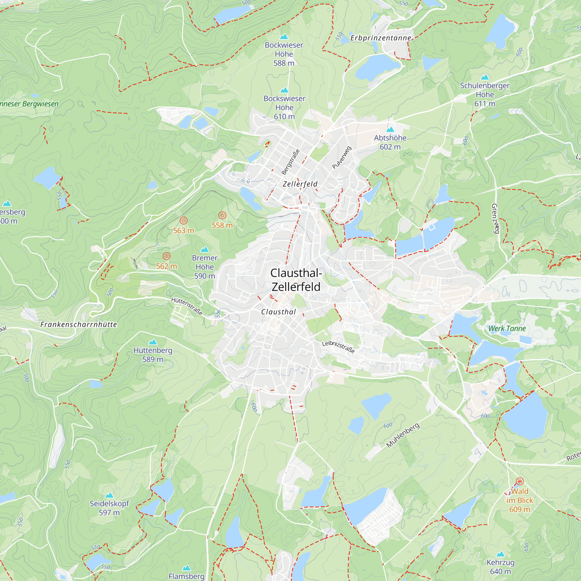 Touristeninformation Oberharz map