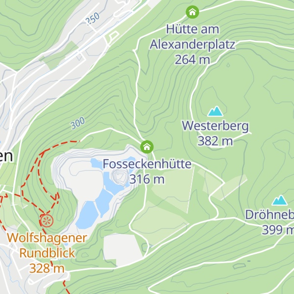 Map of Fosseckenhütte