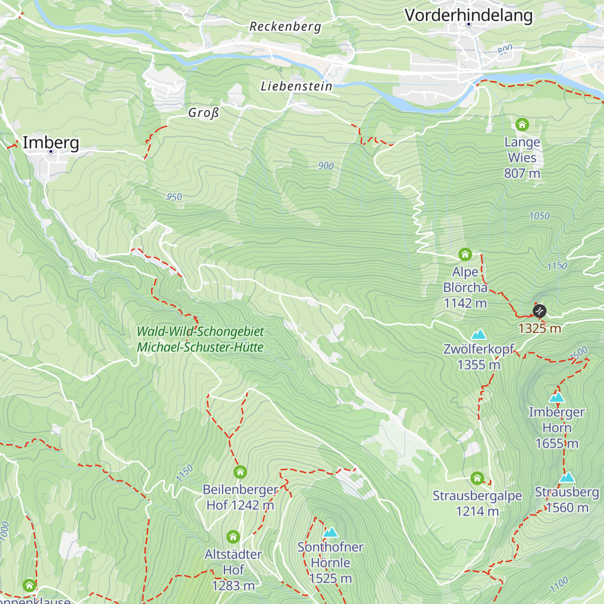 Strausberghütte map