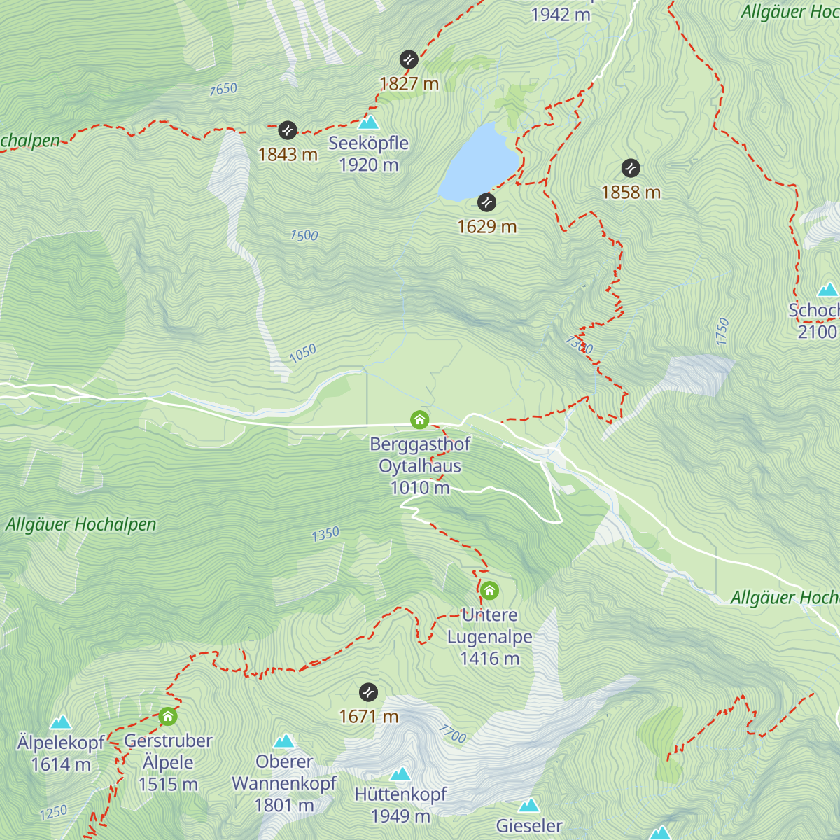 Berggasthof Oytalhaus map