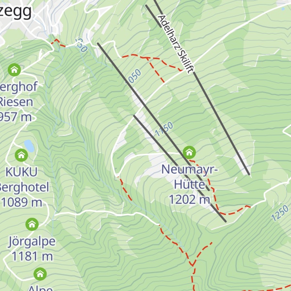 Map of Zeller Hütte