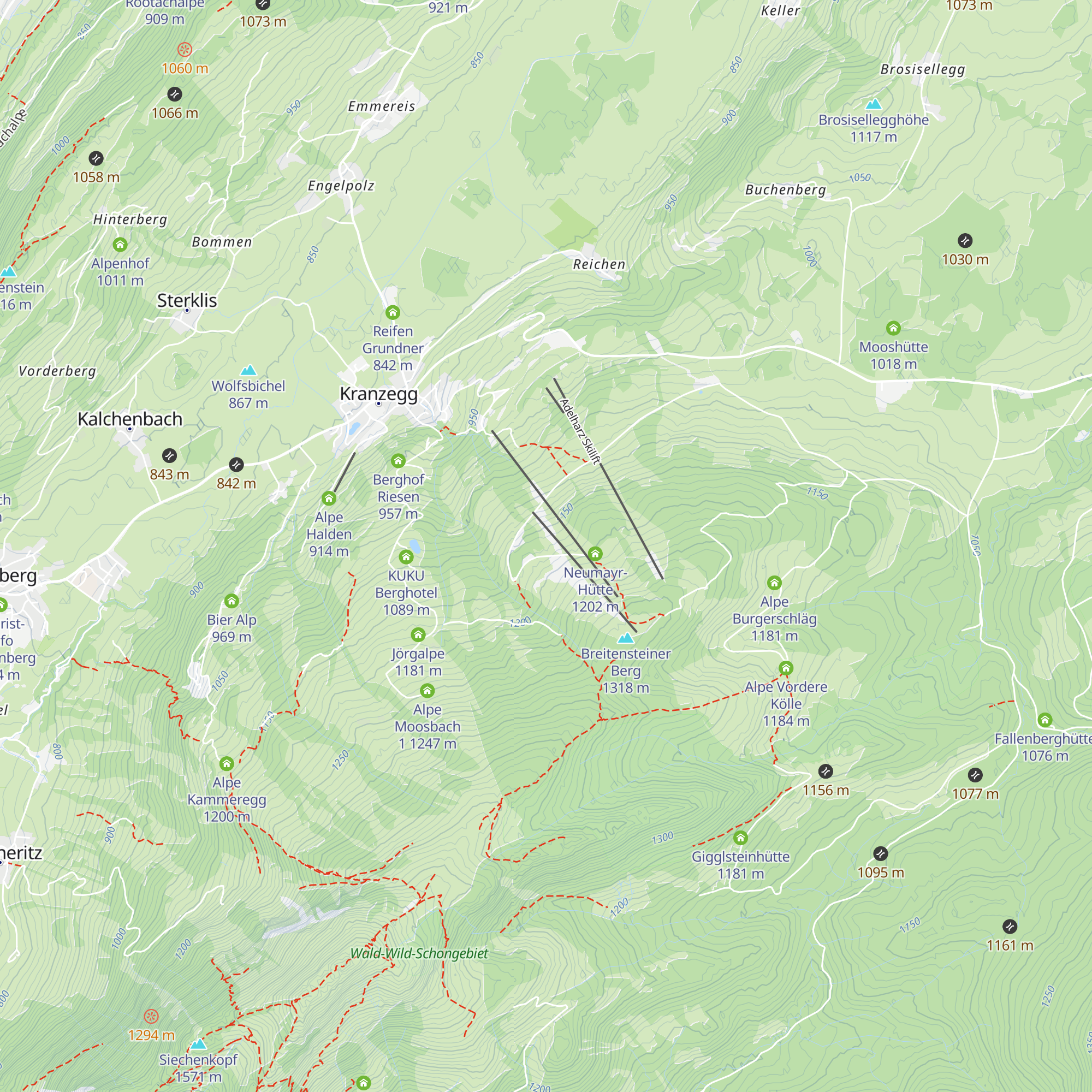 Zeller Hütte map