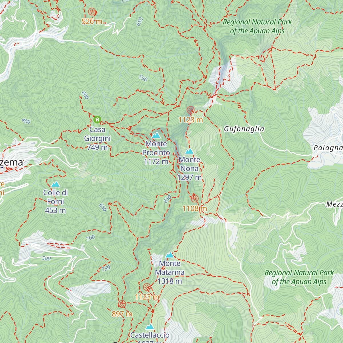 Rifugio Forte dei Marmi map