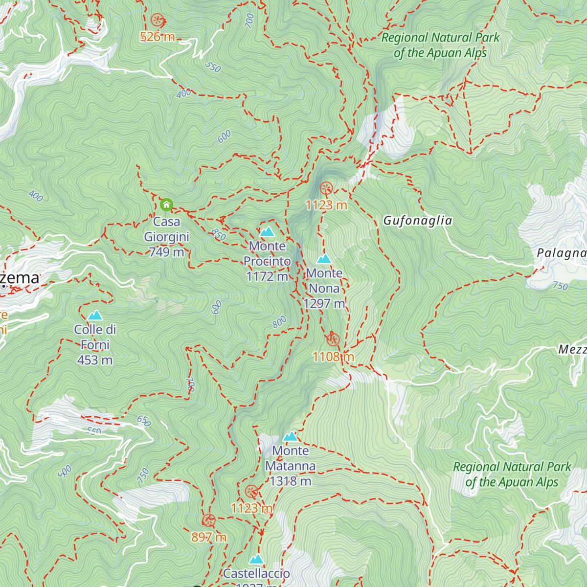 Rifugio Forte dei Marmi map