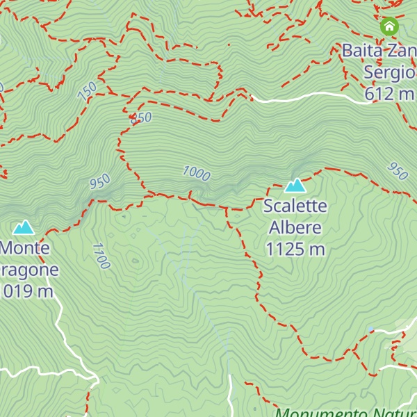 Map of Monte Ucia