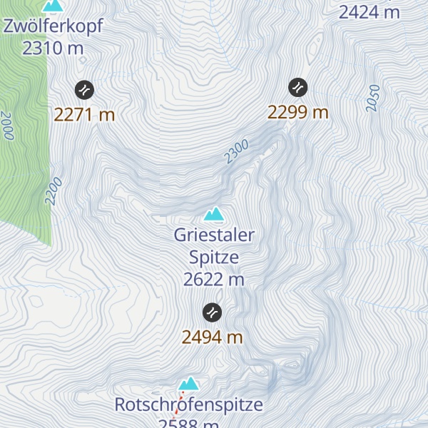 Map of Griestaler Spitze