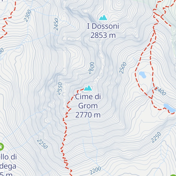Map of Cime di Grom