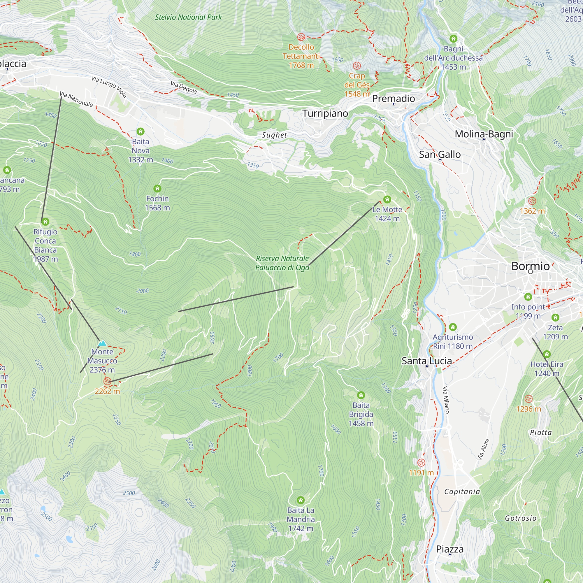 Hotel al Forte map