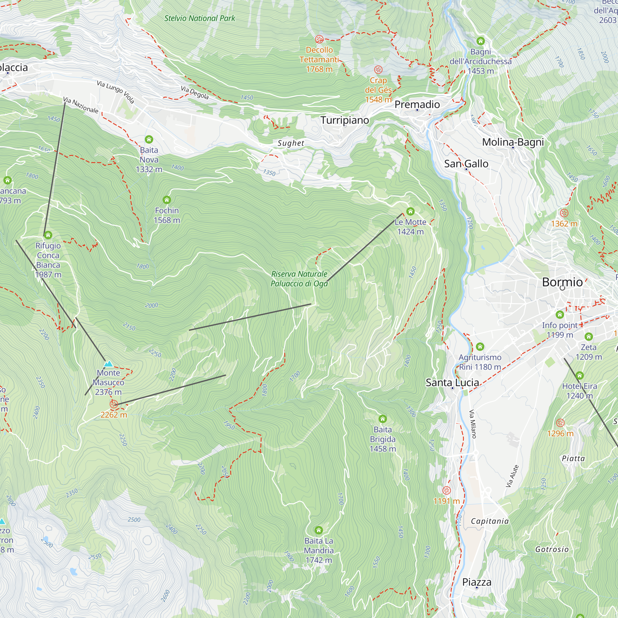 Hotel al Forte map