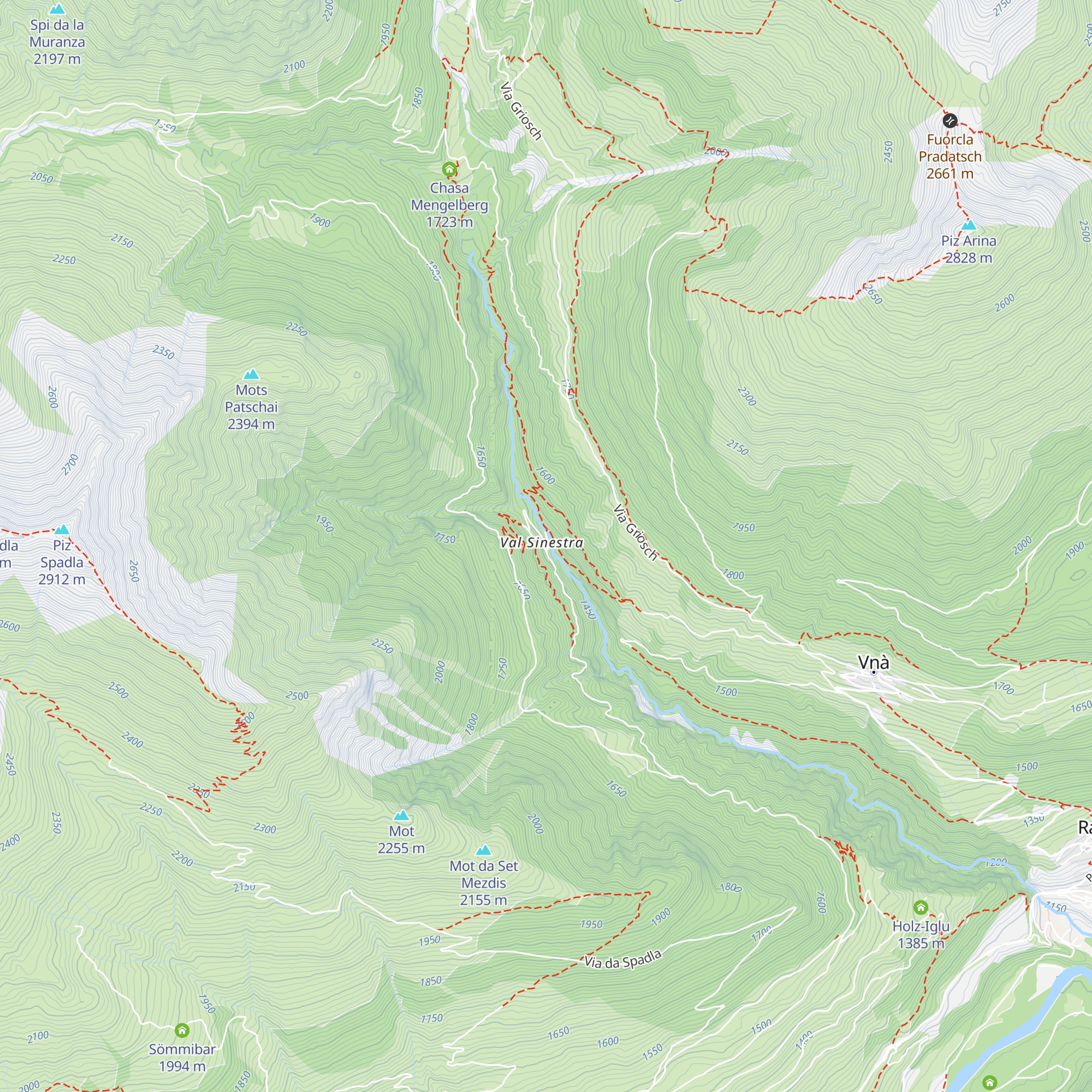 Berghaus Val Sinestra map