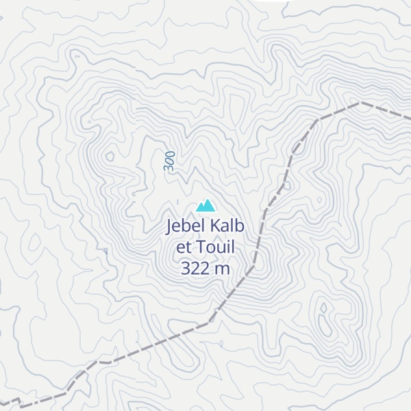 Map of Jebel Kalb et Touil