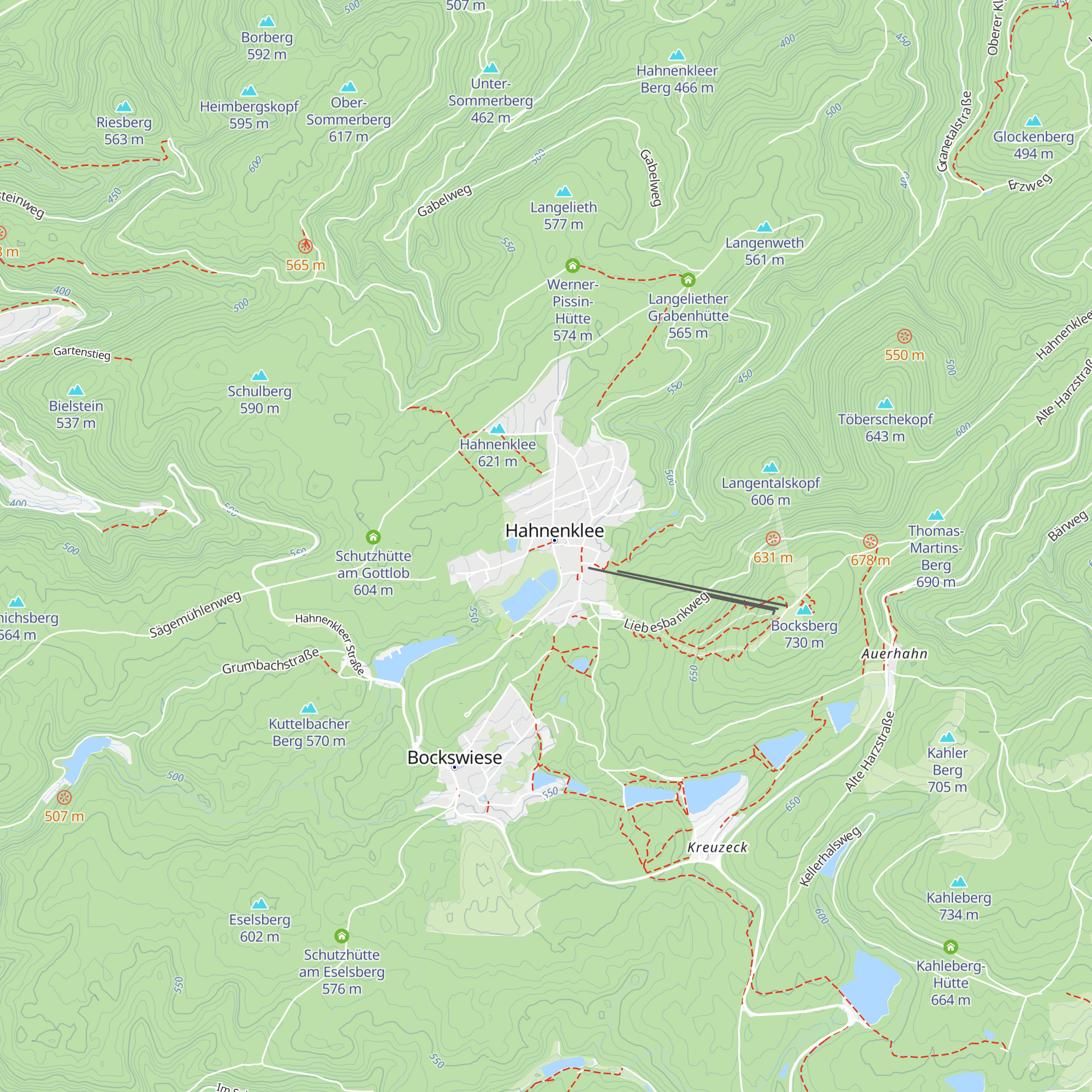 Tourist Information Hahnenklee map