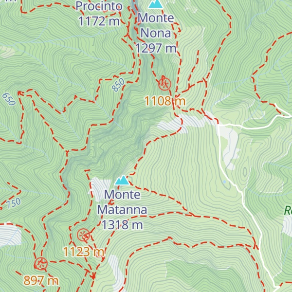 Map of Antecima Matanna