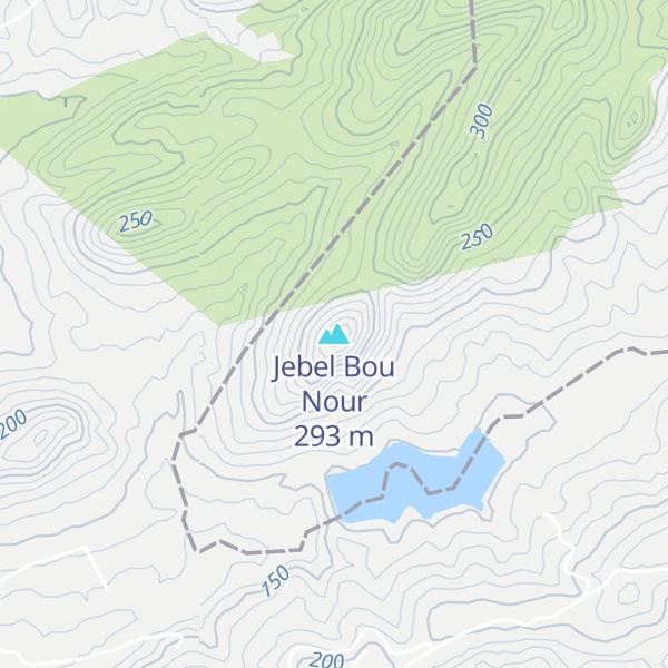 Map of Jebel Bou Nour