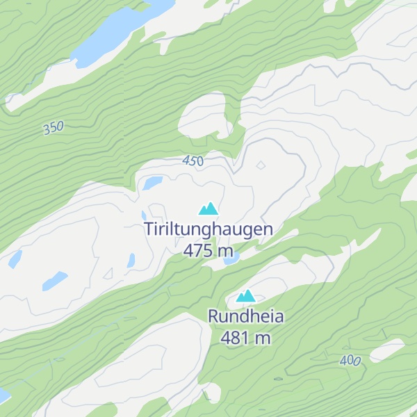 Map of Tiriltunghaugen