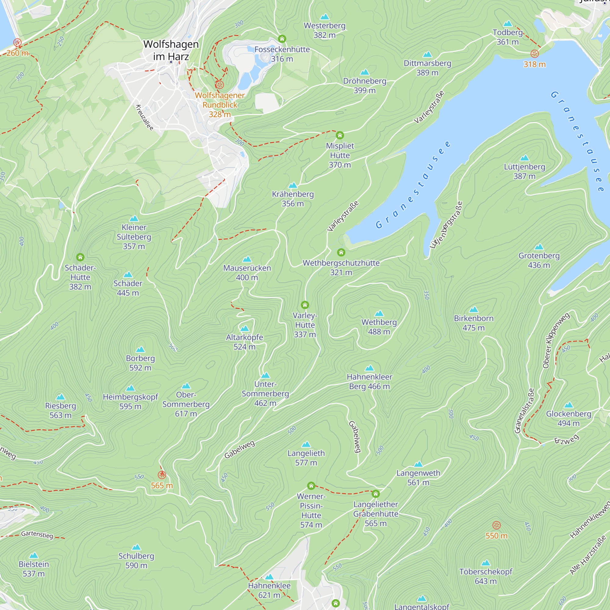 Varley-Hütte map