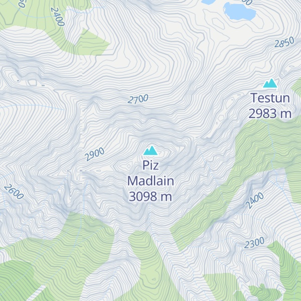 Map of Piz Madlain