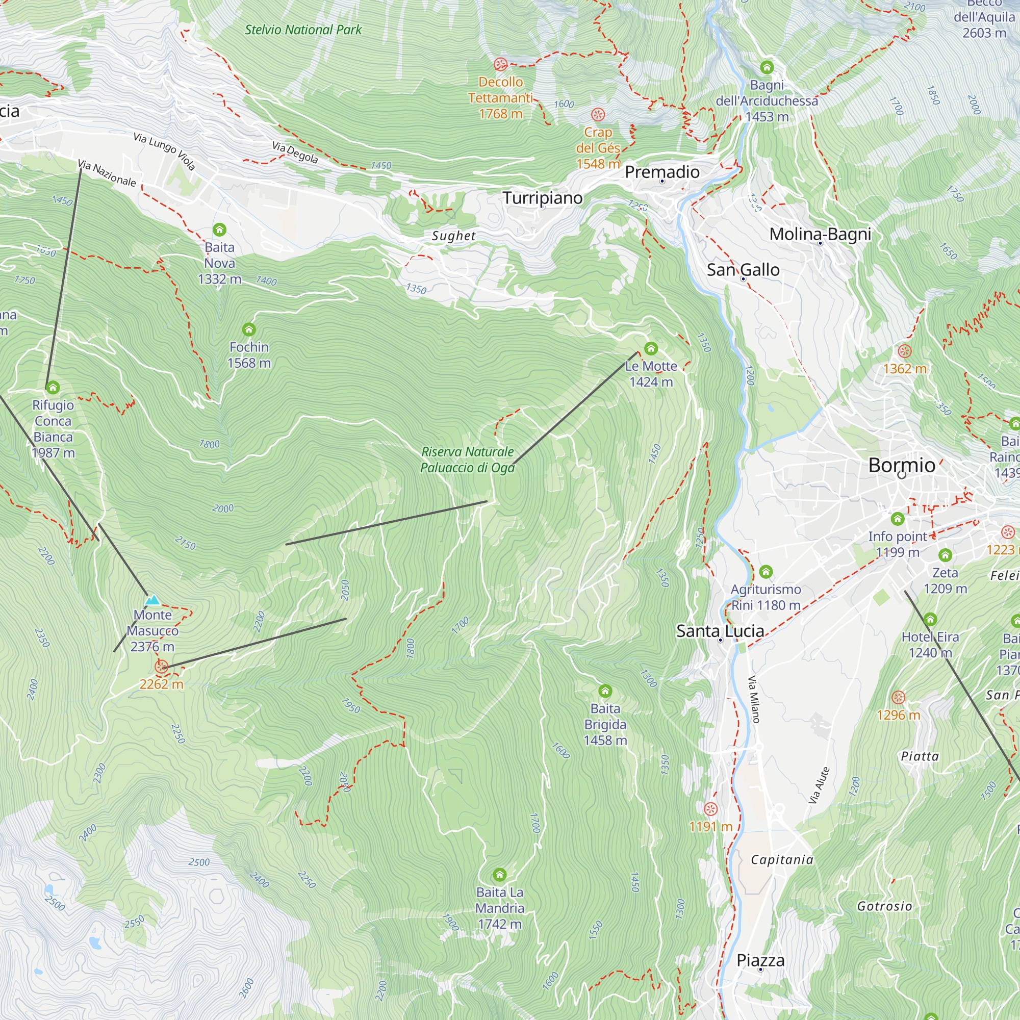 Alloggi Casermetta map