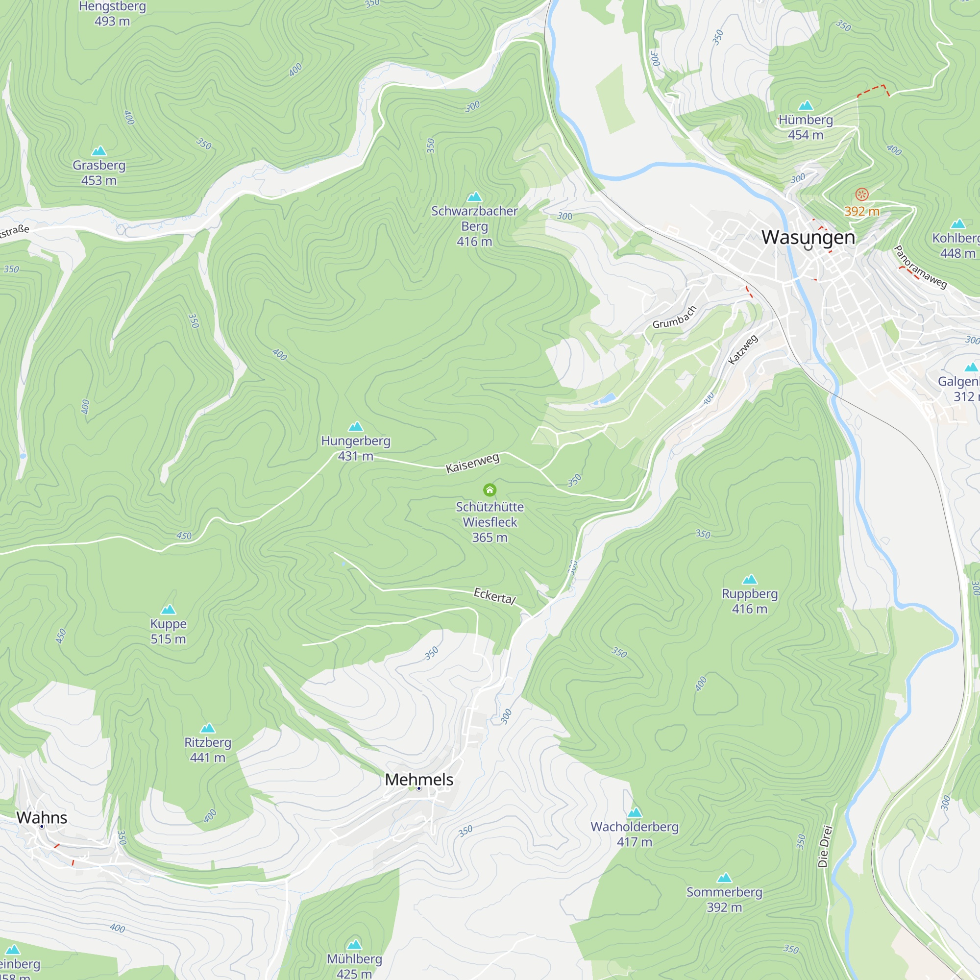 Schützhütte Wiesfleck map
