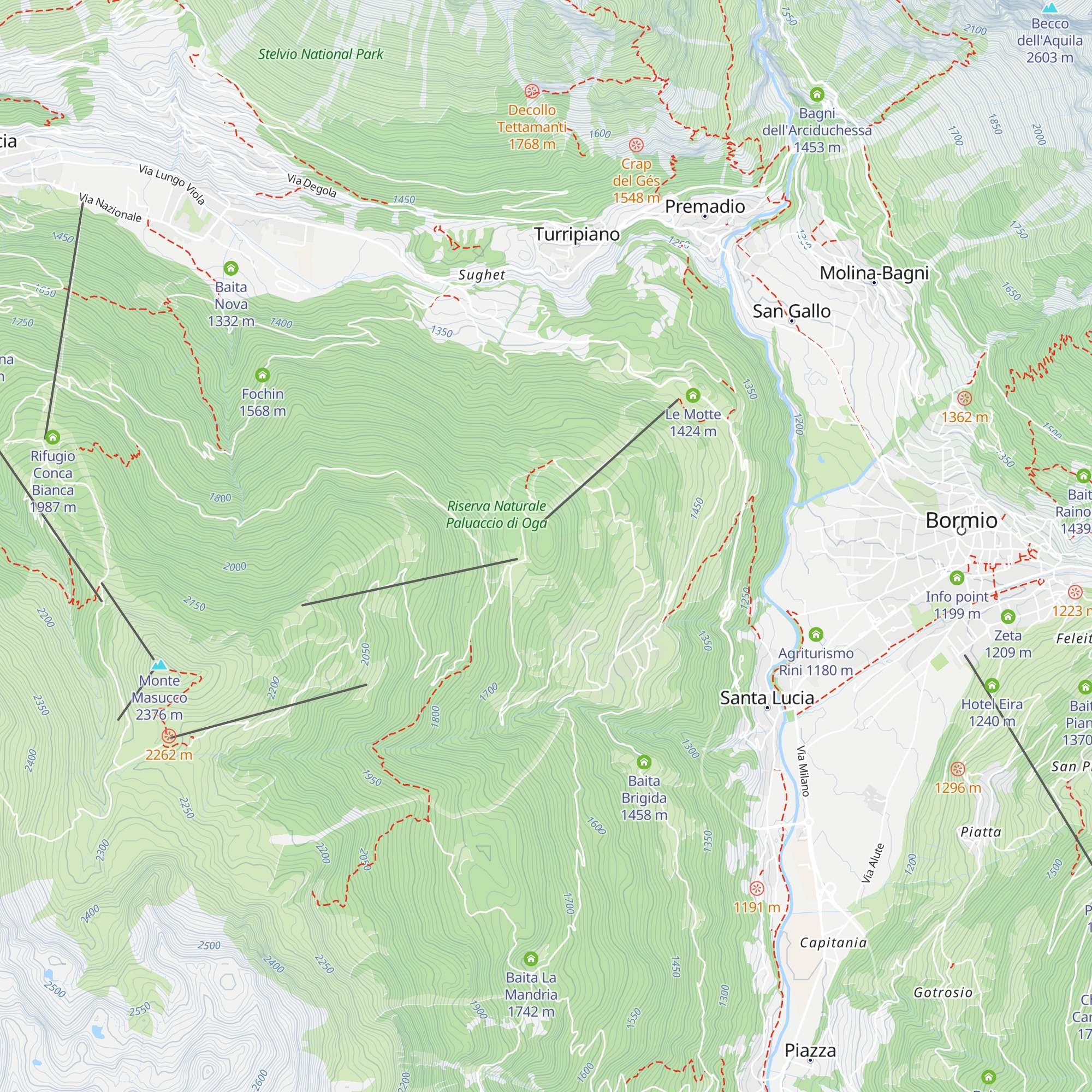 Presa d'aria map