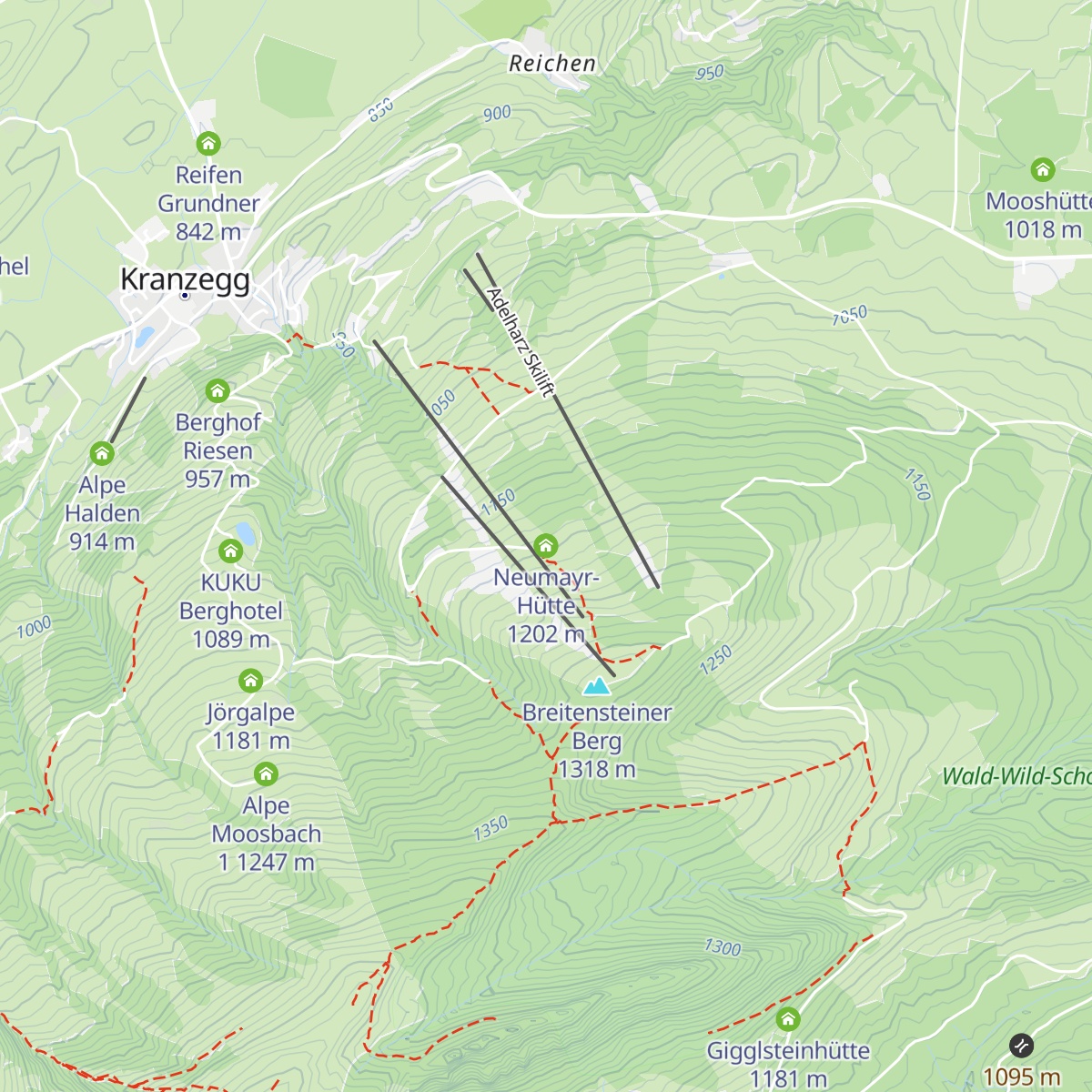 Neumayr-Hütte map