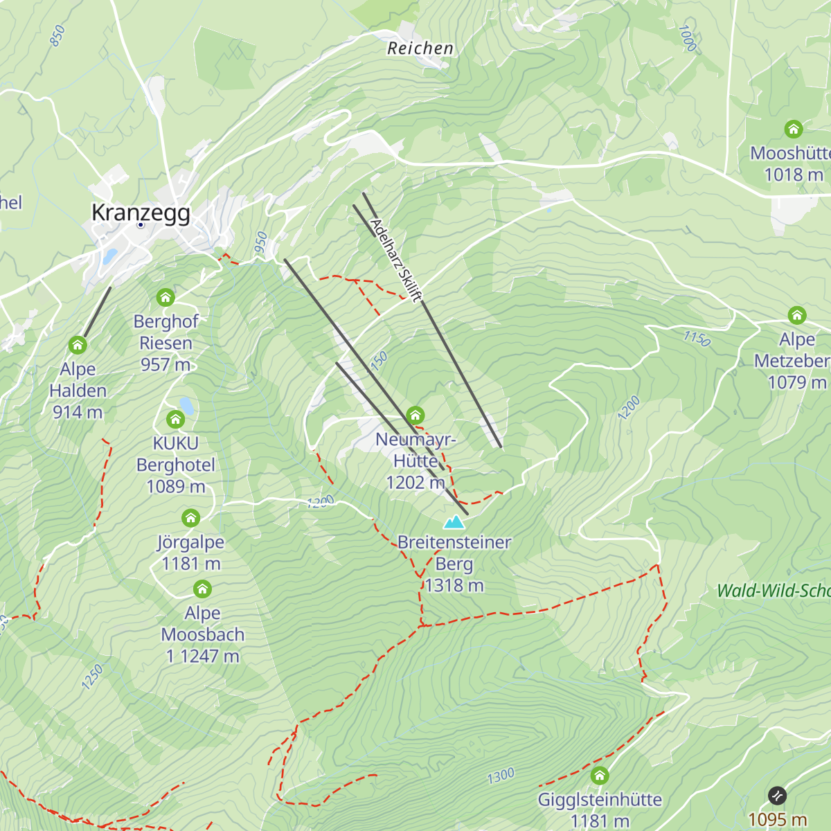 Neumayr-Hütte map