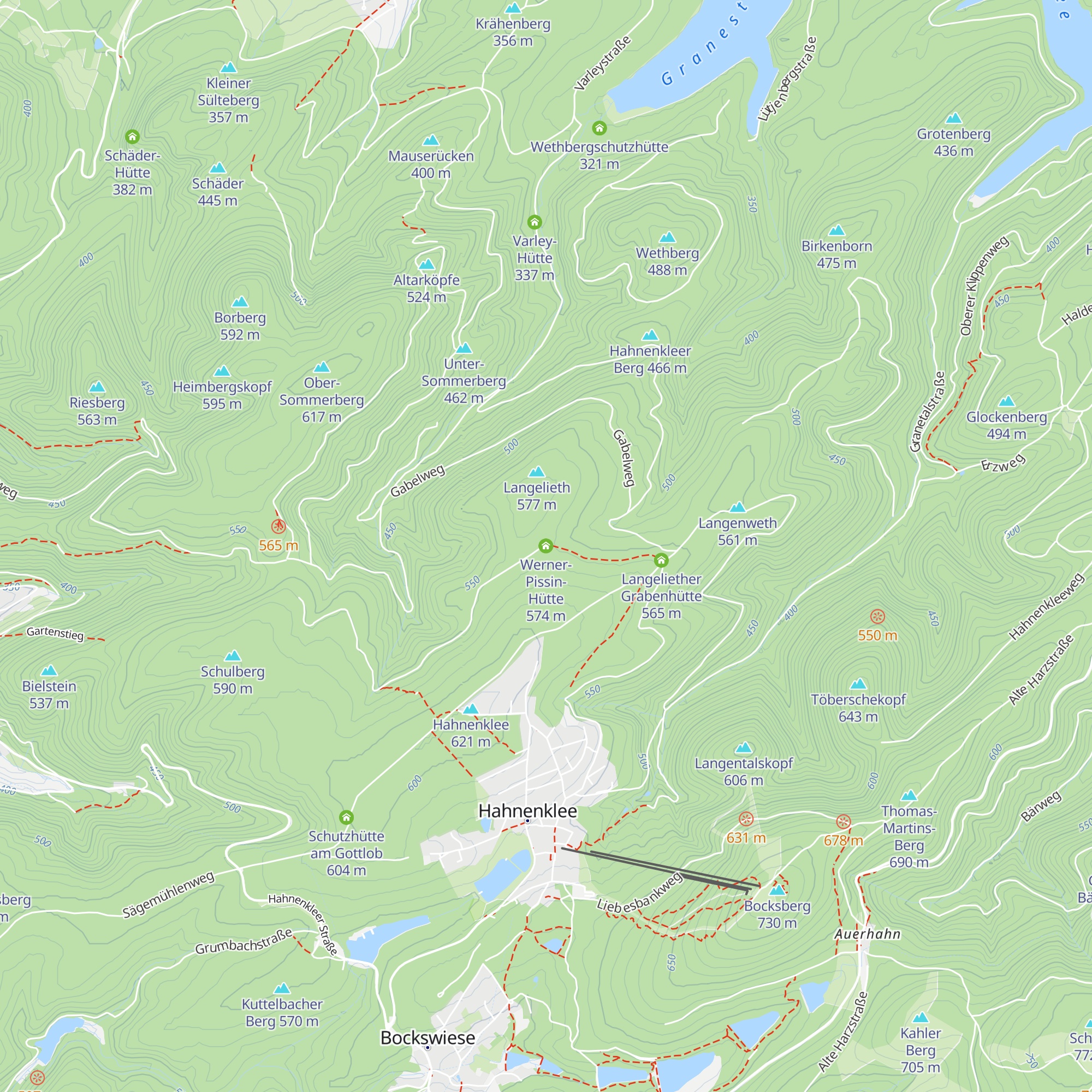 Werner-Pissin-Hütte map