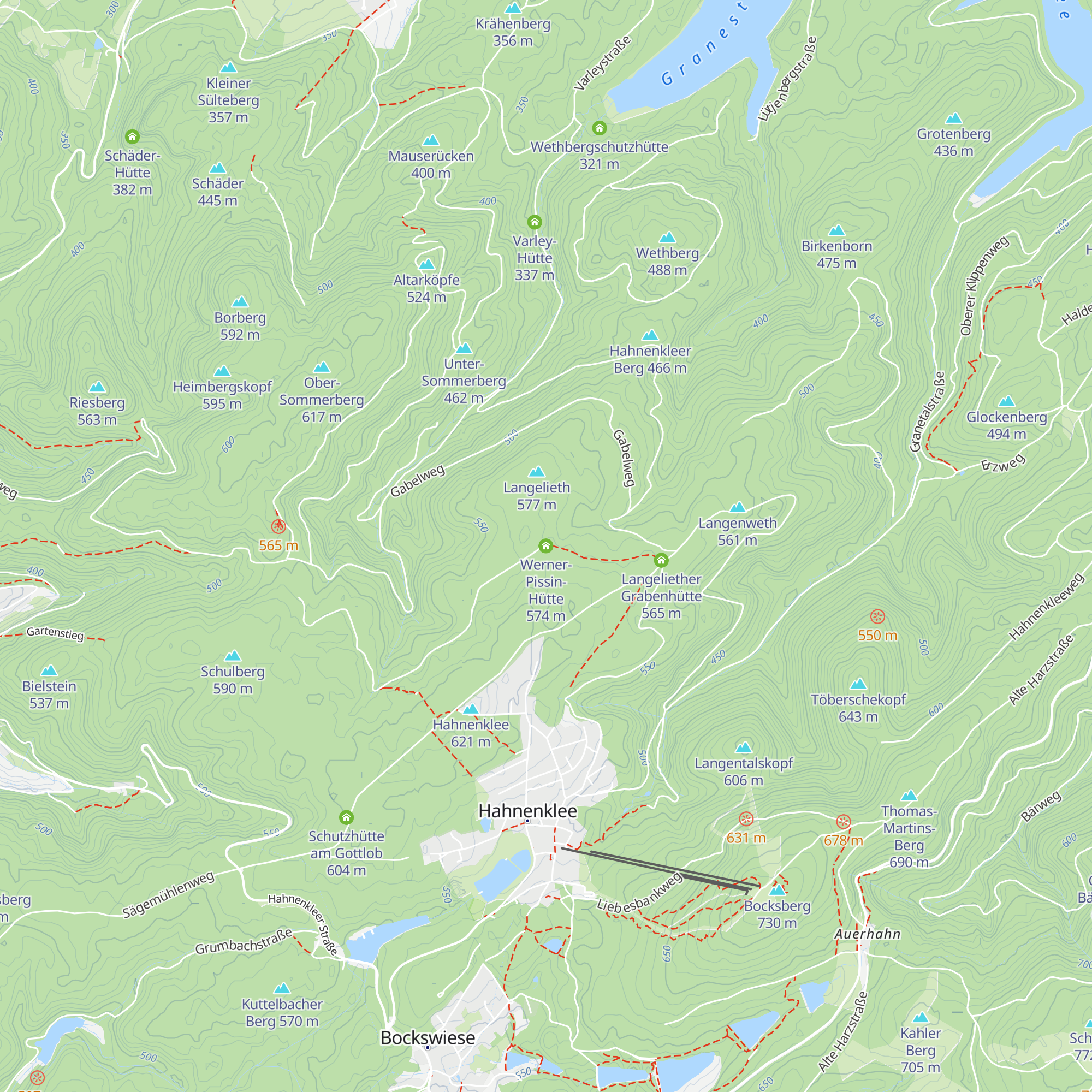 Werner-Pissin-Hütte map