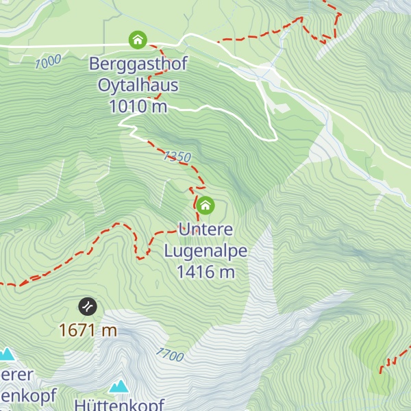 Map of Untere Lugenalpe