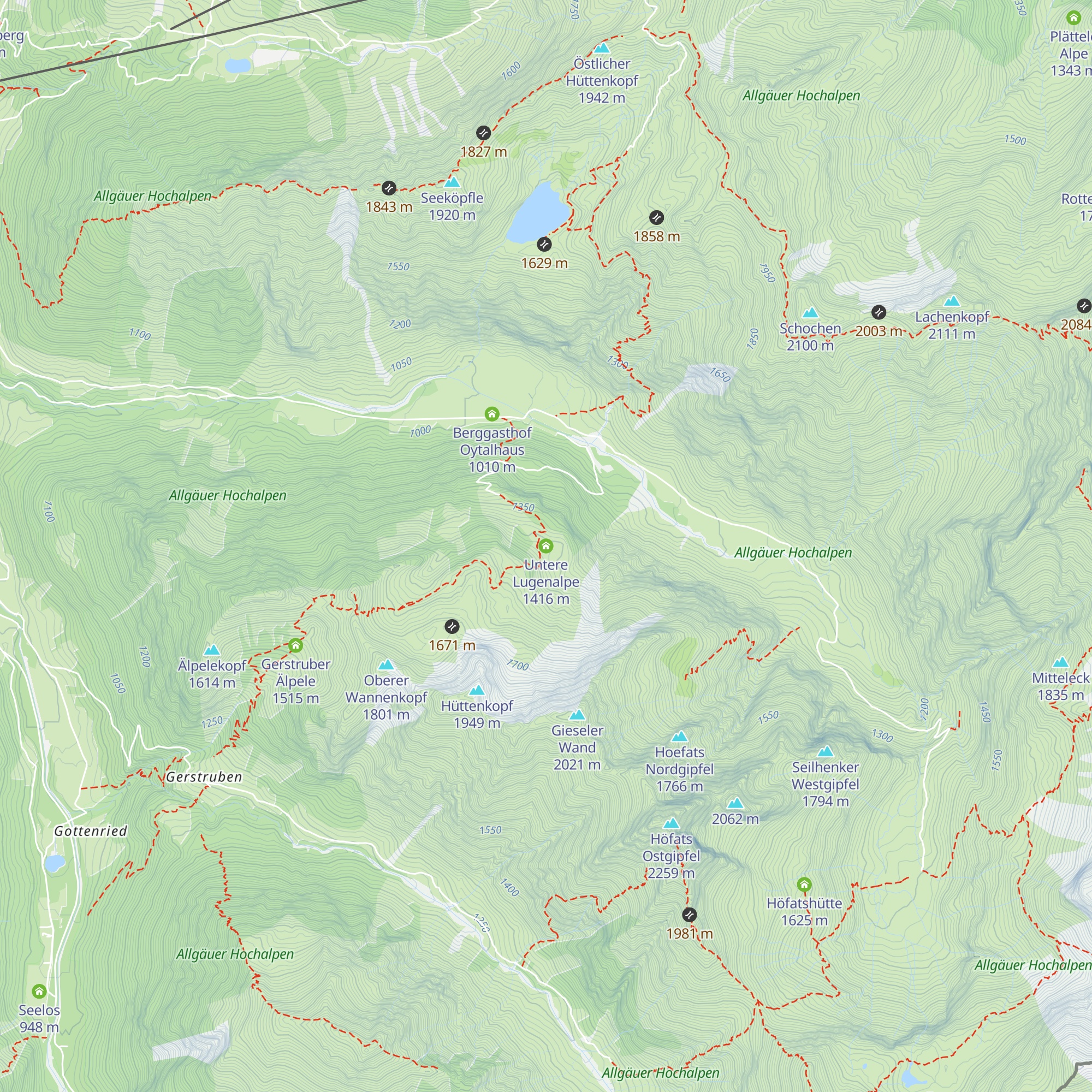 Untere Lugenalpe map